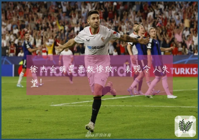 徐杰全明星票数惨败，表现令人失望！